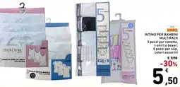 Spazio Conad Intimo per bambini multipack offerta