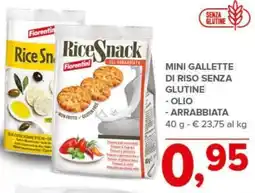 Todis Mini gallette di riso senza glutine - olio - arrabbiata offerta