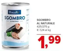 Todis Sgombro al naturale PescaRe offerta
