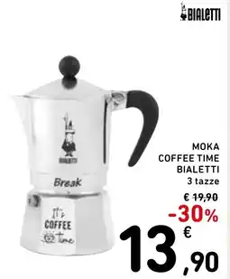 Spazio Conad Moka coffee time BIALETTI offerta