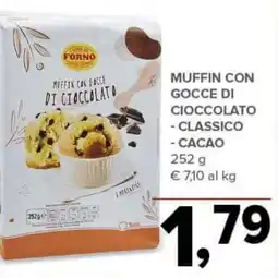 Todis Muffin con gocce di cioccolato - classico - cacao offerta