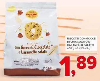 Todis Biscotti con gocce di cioccolato e caramello salato offerta