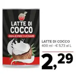 Todis Latte di cocco Naok offerta