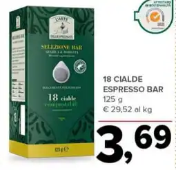 Todis CARTE 18 cialde espresso bar offerta