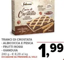Todis Falcone Tranci di crostata - albicocca e pesca - frutti rossi - gianduia offerta