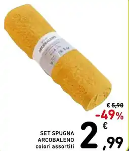 Spazio Conad Set spugna arcobaleno offerta