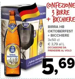 Todis Birra hb oktoberfest +bicchiere offerta