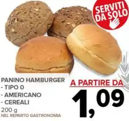 Todis Panino hamburger - tipo o - americano - cereali offerta
