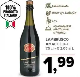 Todis Lambrusco amabile IGT offerta