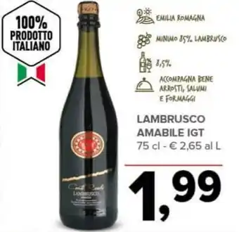 Todis Lambrusco amabile IGT offerta