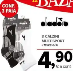 Todis 3 calzini multisport offerta