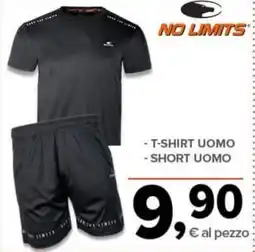 Todis No limits - t-shirt uomo - short uomo offerta