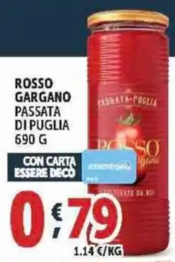 Deco Supermercati Rosso gargano PASSATA DI PUGLIA offerta
