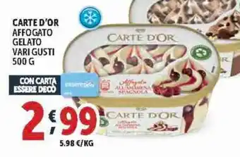 Deco Supermercati Carte d'or affogato gelato vari gusti offerta