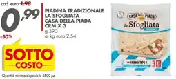 Italmark Piadina tradizionale la sfogliata CASA DELLA PIADA CRM X 3 offerta