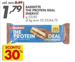 Italmark Barrette the protein deal ENERVIT offerta