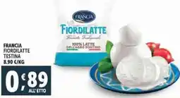 Deco Supermercati Francia fiordilatte testina offerta