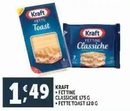 Deco Supermercati Kraft fettine classiche-fette toast offerta