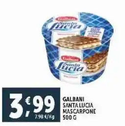 Deco Supermercati Galbani santa lucia mascarpone offerta