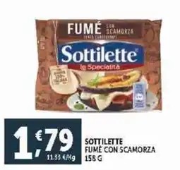 Deco Supermercati Sottilette fume con scamorza offerta