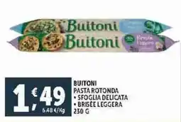 Deco Supermercati Buitoni brisee leggera offerta