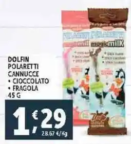Deco Supermercati Dolfin polaretti cannucce offerta