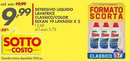 Italmark Detersivo liquido lavatrice classico/color DIXAN offerta