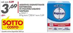 Italmark Additivo disinfettante battericida in polvere/liquido NAPISAN offerta