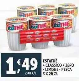 Deco Supermercati Estathe classico-zero-limone-pesca offerta