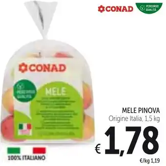 Spazio Conad Mele Pinova 1,5kg offerta
