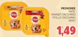 Eté Pedigree pate' manzo tacchino pollo tacchino offerta
