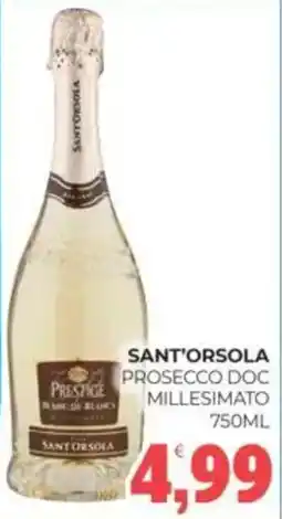 Eté Sant'orsola prosecco doc millesimato offerta