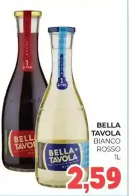 Eté Bella tavola bianco rosso offerta