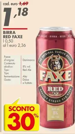 Italmark Birra RED FAXE offerta