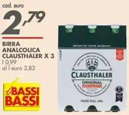 Italmark Birra analcolica CLAUSTHALER X 3 offerta