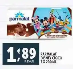 Deco Supermercati Parmalat disney cioco offerta