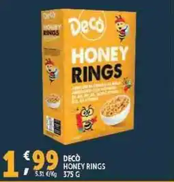 Deco Supermercati Decò honey rings offerta