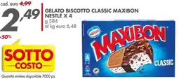 Italmark Gelato biscotto classic maxibon NESTLE X 4 offerta