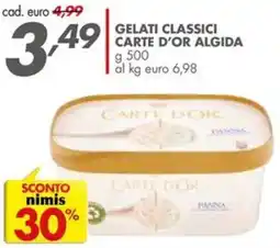 Italmark Gelati classici carte d'or ALGIDA offerta