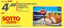 Italmark Filetti di merluzzo croccole FINDUS X 5 offerta