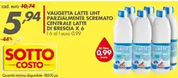Italmark Valigetta latte uht parzialmente scremato centrale latte di brescia x6 offerta