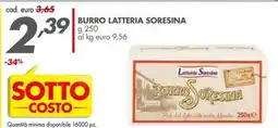 Italmark Burro LATTERIA SORESINA offerta