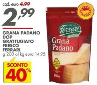 Italmark Grana padano dop grattugiato fresco FERRARI offerta