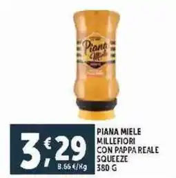 Deco Supermercati Piana miele millefiori con pappa reale squeeze offerta