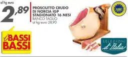 Italmark Prosciutto crudo di norcia igp stagionato 16 mesi offerta