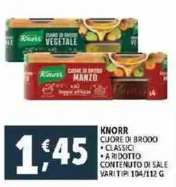 Deco Supermercati Knorr cuore di brodo offerta