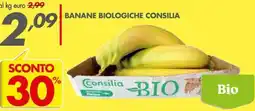 Italmark Banane biologiche CONSILIA offerta