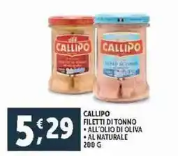 Deco Supermercati Callipo filetti di tonno offerta