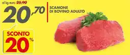 Italmark Scamone di bovino adulto offerta