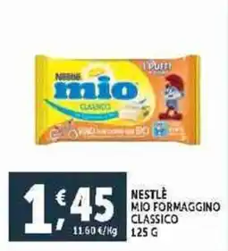 Deco Supermercati Nestle mio formaggino classico offerta